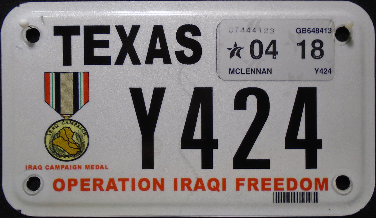 TEXAS VETERAN OPERATION IRAQI FREEDOM -IRAQ CAMPAIGN MEDAL 2018