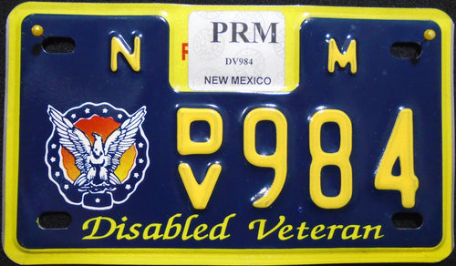 NEW MEXICO DISABLED VETERAN 984